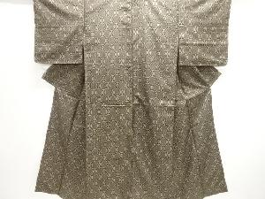 大正ロマン　幾何学模様織出し本場村山大島紬着物